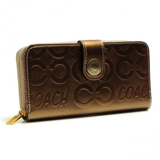 Coach Logo Large Gold Wallets BCP | Coach Outlet Canada